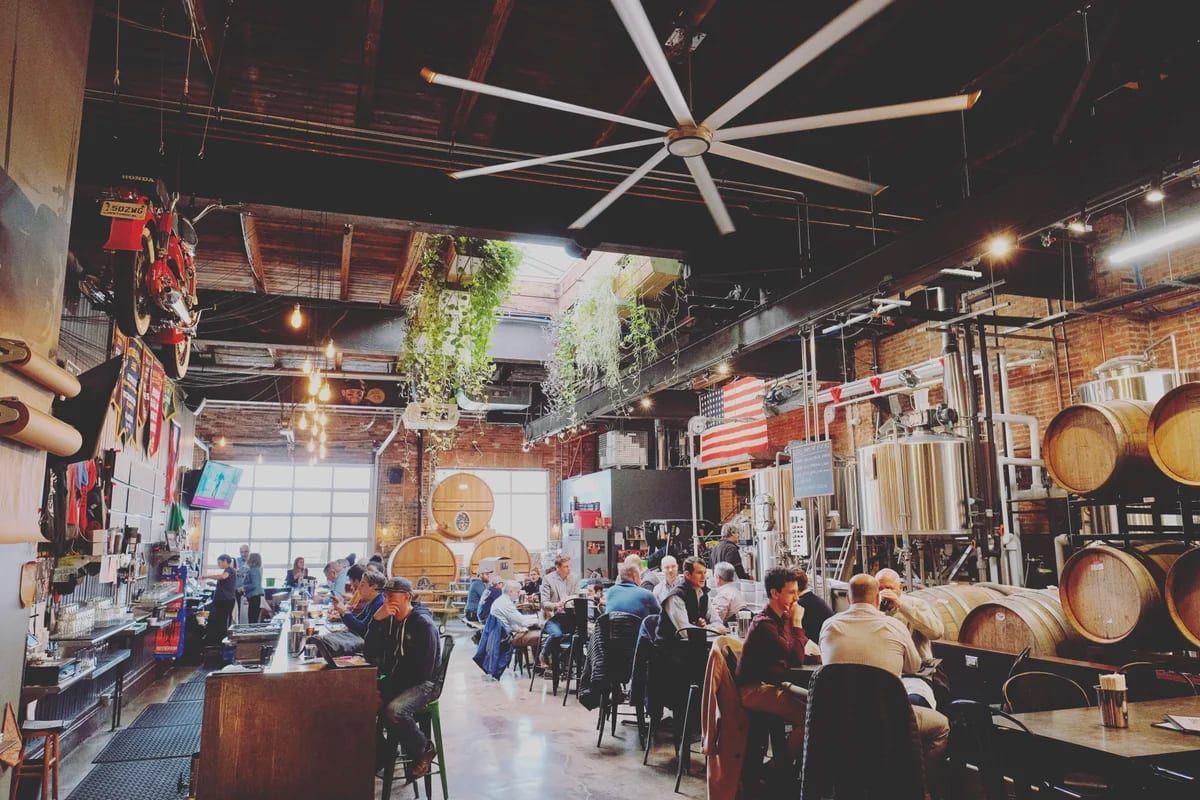 Interior photo of Noble Beast Brewing Company in Cleveland, Ohio