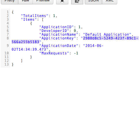 Listing the applications in the Razor CMS system